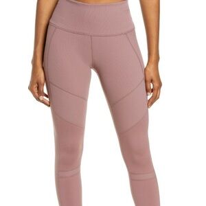 Zella Moto Rib High Waist Ankle Leggings Sz M